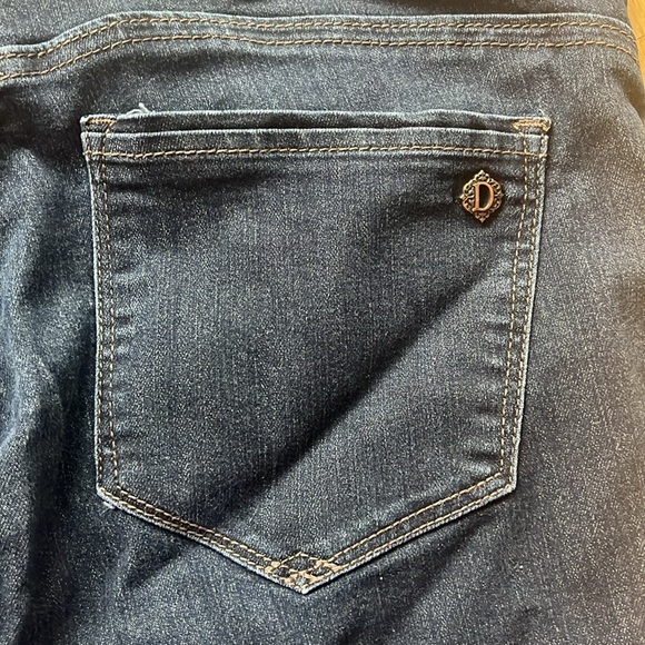 Democracy skinny jeans jeggings size 12 petite like new dark blue - Picture 6 of 6